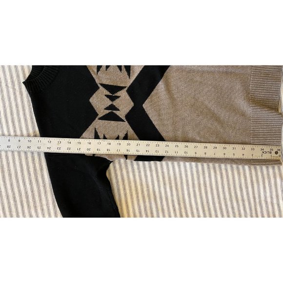 Pendleton Sonora Merino Pullover Sweater, Size S, Black and Tan - Picture 2 of 7